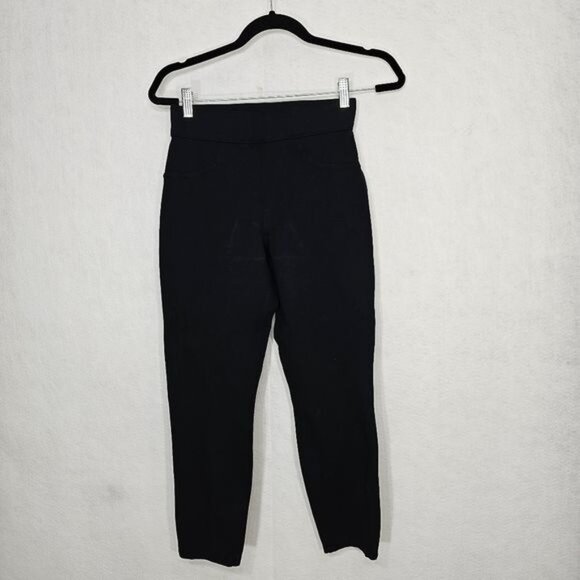 SPANX Pants - SPANX Black High Waisted Cropped Capri Fitted Shapewear Leggings Small Petite